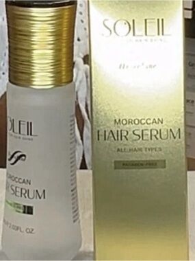 Soleil Moroccan Hair Serum - Gold Heat Protectant